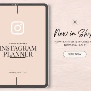 Simple Meadow - INSTAGRAM - Social Media Planner